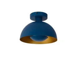 Lucide SIEMON - Plafonnière - Ø 25 cm - 1xE27 - Blauw Outlet