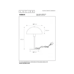 Lucide SIEMON - Tafellamp - Ø 25 cm - 1xE14 - Groen
