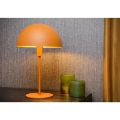 Lucide SIEMON - Tafellamp - Ø 25 cm - 1xE14 - Okergeel Online