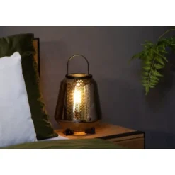 Lucide SISKA Tafellamp-Fumé-1xE27-40W-Glas Clearance