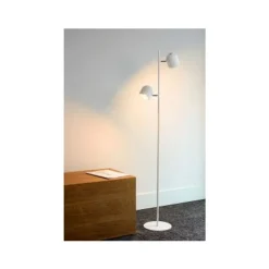 Lucide SKANSKA - Vloerlamp - LED Dimb. - 2x5W 3000K - Wit Outlet