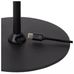 Lucide SKANSKA RECH - Oplaadbare Bureaulamp Binnen/Buiten - Accu/Batterij - LED Dimb. - CCT - 1x3W 3000K/6000K - IP44 - Grijs ijzer Outlet