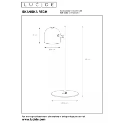 Lucide SKANSKA RECH - Oplaadbare Bureaulamp Binnen/Buiten - Accu/Batterij - LED Dimb. - CCT - 1x3W 3000K/6000K - IP44 - Koffie New