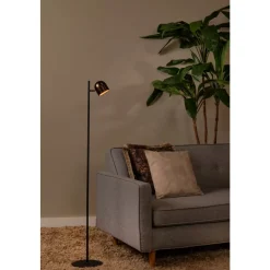 Lucide SKANSKA RECH - Oplaadbare Vloerlamp Binnen/Buiten - Accu/Batterij - Ø 23 cm - LED Dimb. - CCT - 1x3W 3000K/6000K - IP44 - Koffie Discount