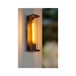 Lucide SLIGO Wandlamp Buiten-Zwart-1xE27-15W-IP54-PVC Best