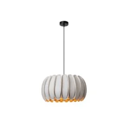 Lucide SPENCER Hanglamp-Grijs-Ø40-1xE27-40W-Vilt Best
