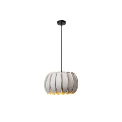 Lucide SPENCER Hanglamp-Grijs-Ø30-1xE27-40W-Vilt Best