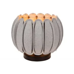 Lucide SPENCER Tafellamp-Grijs-Ø30-1xE27-40W-Vilt Discount