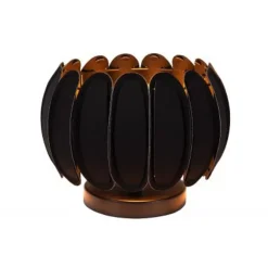 Lucide SPENCER Tafellamp-Zwart-Ø30-1xE27-40W-Vilt