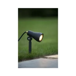Lucide SPIKE - Tuinspot Buiten - LED Dimb. - GU10 - 1x5W 3000K - IP54 - Zwart Online
