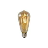 Lucide ST64 - Filament lamp - Ø 6,4 cm - LED Dimb. - E27 - 1x5W 2700K - Amber Best
