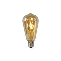 Lucide ST64 - Filament lamp - Ø 6,4 cm - LED Dimb. - E27 - 1x5W 2700K - Amber Best