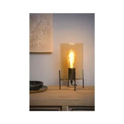 Lucide STEFFIE - Tafellamp - Ø 15,5 cm - 1xE27 - Amber Discount