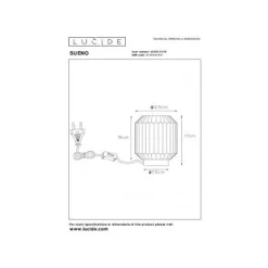 Lucide SUENO - Tafellamp - Ø 13 cm - 1xE14 - Roze Outlet