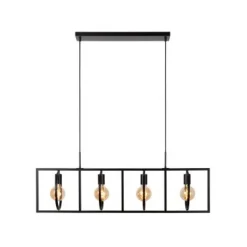 Lucide SUUS Hanglamp-Zwart-4xE27-40W-Metaal Hot