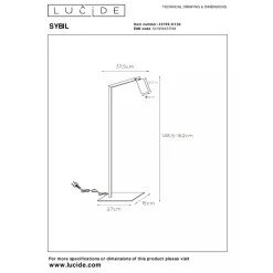 Lucide SYBIL - Leeslamp - 1xGU10 - Zwart Outlet