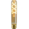 Lucide T32 - Filament lamp - Ø 3,2 cm - LED Dimb. - E27 - 1x5W 2200K - Amber Hot