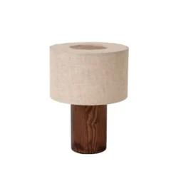 Lucide TACHINA Tafellamp-Nature.-1xE14-240W-Linnen New