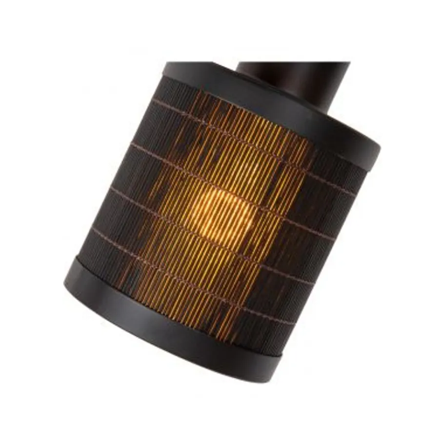 Lucide TAGALOG Plafondspot-Zwart-Ø10-1xE27-40W-Bamboe Online