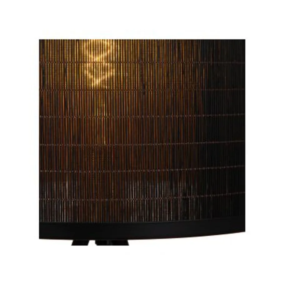 Lucide TAGALOG Vloerlamp-Zwart-Ø55-1xE27-40W-Bamboe Best