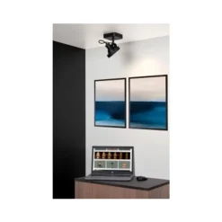 Lucide TALA LED - Plafondspot - LED Dim to warm - GU10 - 1x12W 2200K/3000K - Zwart Hot