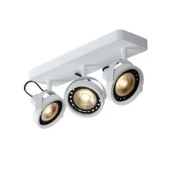 Lucide TALA LED - Plafondspot - LED Dim to warm - GU10 - 3x12W 2200K/3000K - Wit Best