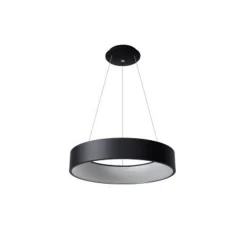 Lucide TALOWE LED - Hanglamp - Ø 60 cm - LED Dimb. - 1x42W 3000K - Zwart