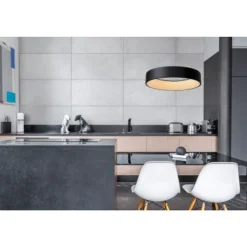 Lucide TALOWE LED - Hanglamp - Ø 60 cm - LED Dimb. - 1x42W 3000K - Zwart