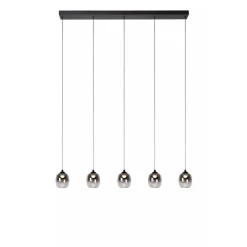 Lucide TAMINO - Hanglamp - LED Dimb. - 5x5,6W 3000K - Zwart Sale