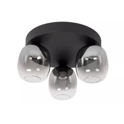 Lucide TAMINO - Plafonnière - LED Dimb. - 3x5,6W 3000K - Zwart