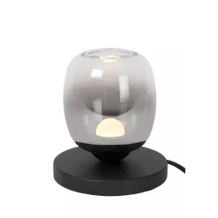 Lucide TAMINO - Tafellamp - Ø 15 cm - LED - 1x6W 3000K - Zwart