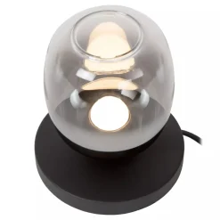 Lucide TAMINO - Tafellamp - Ø 15 cm - LED - 1x6W 3000K - Zwart