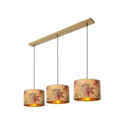 Lucide TANSELLE Hanglamp-Multic.-3xE27-60W-Bamboe Clearance