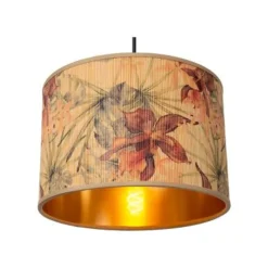 Lucide TANSELLE Hanglamp-Multic.-3xE27-60W-Bamboe Clearance