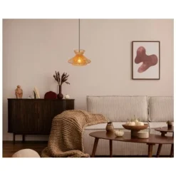 Lucide TASMAN Hanglamp-Nature.-1xE27-60W-Papier New