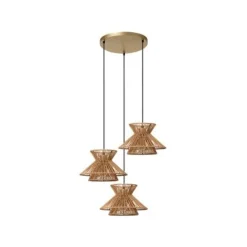 Lucide TASMAN Hanglamp-Nature.-3xE27-60W-Papier Outlet
