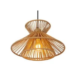 Lucide TASMAN Hanglamp-Nature.-3xE27-60W-Papier Outlet