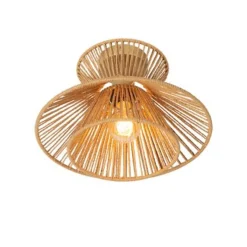 Lucide TASMAN Plafonnière-Nature.-Ø32-1xE27-60W-Papier