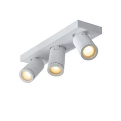 Lucide TAYLOR - Plafondspot Badkamer - LED Dim to warm - GU10 - 3x5W 2200K/3000K - IP44 - Wit Discount