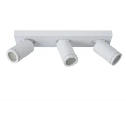 Lucide TAYLOR - Plafondspot Badkamer - LED Dim to warm - GU10 - 3x5W 2200K/3000K - IP44 - Wit Discount