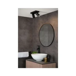 Lucide TAYLOR - Plafondspot Badkamer - LED Dim to warm - GU10 - 2x5W 2200K/3000K - IP44 - Zwart New