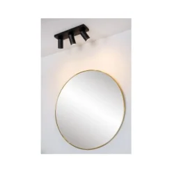 Lucide TAYLOR - Plafondspot Badkamer - LED Dim to warm - GU10 - 3x5W 2200K/3000K - IP44 - Zwart Online