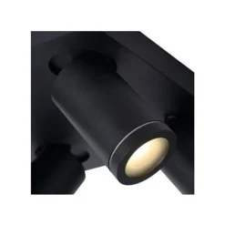 Lucide TAYLOR - Plafondspot Badkamer - LED Dim to warm - GU10 - 4x5W 2200K/3000K - IP44 - Zwart Sale
