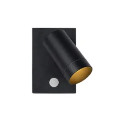 Lucide TAYLOR - Wandspot Buiten - 1xGU10 - IP54 - Zwart