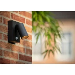 Lucide TAYLOR - Wandspot Buiten - 1xGU10 - IP54 - Zwart