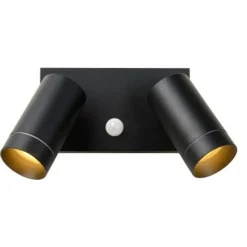 Lucide TAYLOR - Wandspot Buiten - 2xGU10 - IP54 - Zwart