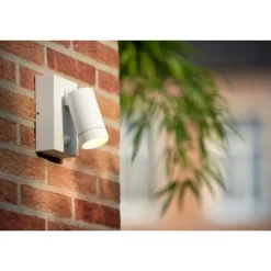 Lucide TAYLOR - Wandspot Buiten - 1xGU10 - IP54 - Wit Best
