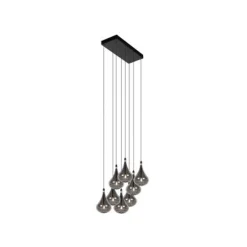 Lucide TEARS Hanglamp-Zwart-LED Dimb.-8xG4-1,5W-3000K Sale