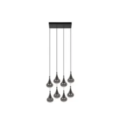 Lucide TEARS Hanglamp-Zwart-LED Dimb.-8xG4-1,5W-3000K Sale