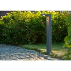 Lucide TEXAS-IR - Sokkellamp Buiten - LED - 1x6W 3000K - IP54 - Antraciet Outlet